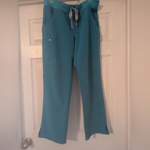 Figs Women's Aqua Scrub Pants Size M/P,Euc